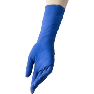 Перчатки латексные BENOVY High Risk синие 25 пар 1