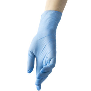Перчатки нитриловые BENOVY голубые 50 пар